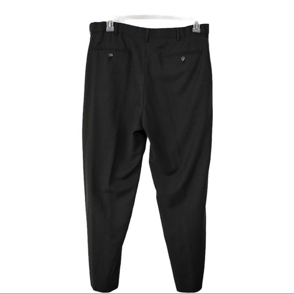 Men’s Croft & Barrow Black Slacks Career Dress Pants, Size 36 x 28, Flat Front - Picture 2 of 11
